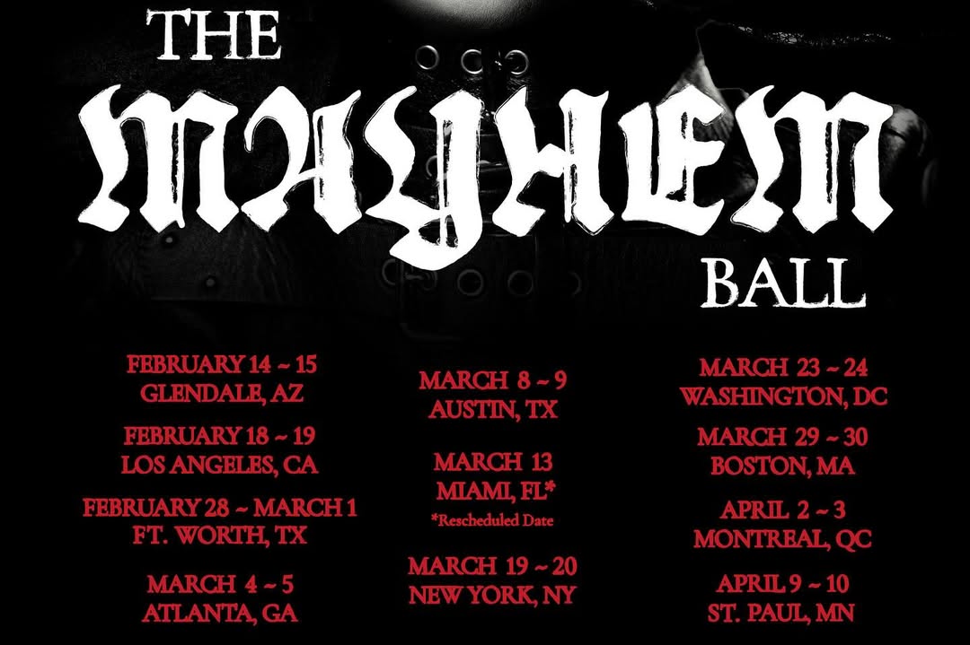 Lady Gaga The Mayhem Ball Tour Poster 2026